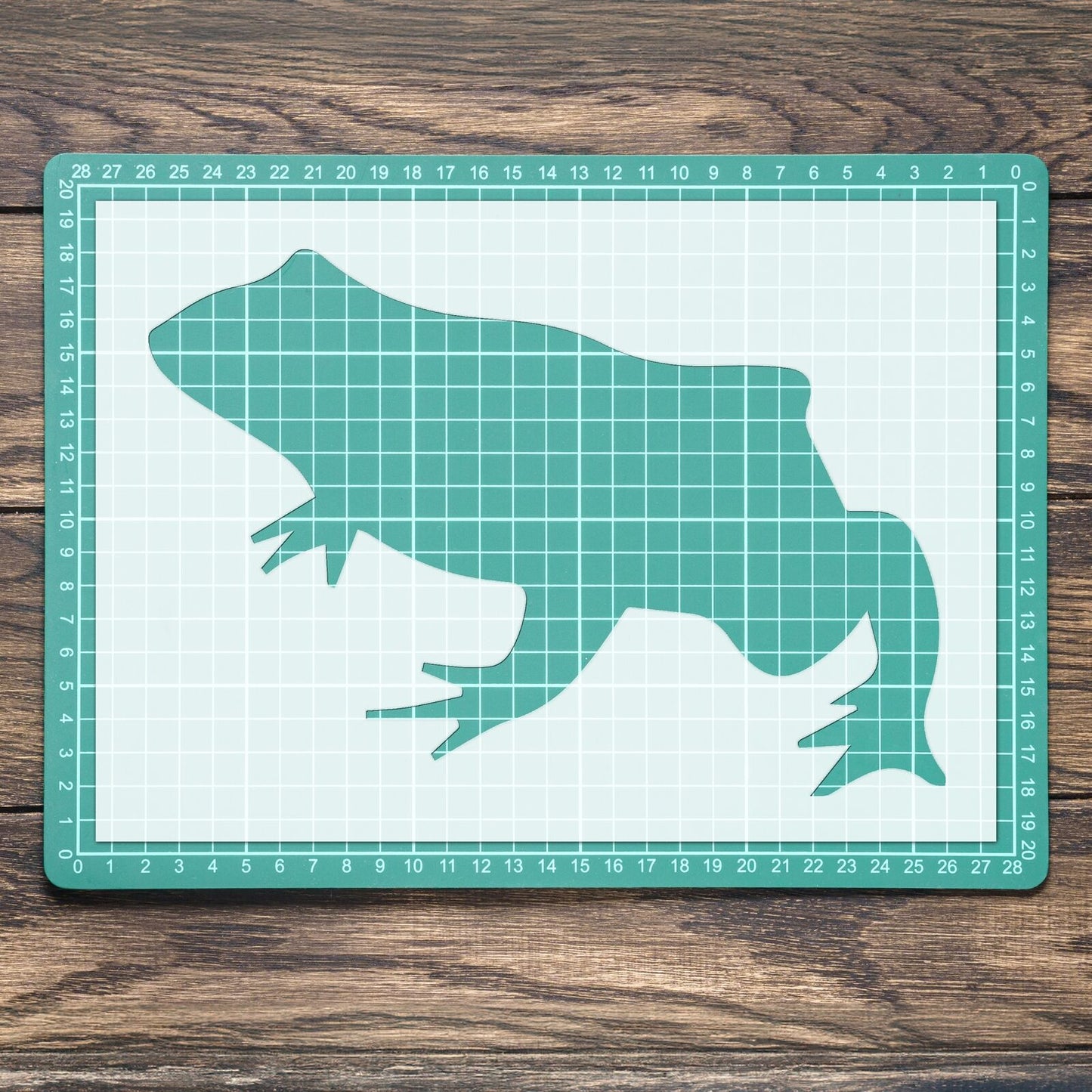 STENCIL TOAD AMPHIBIAN ANIMAL MYLAR  PAINTING WALL ART  THREE CRAFTS  AIRBRUSH