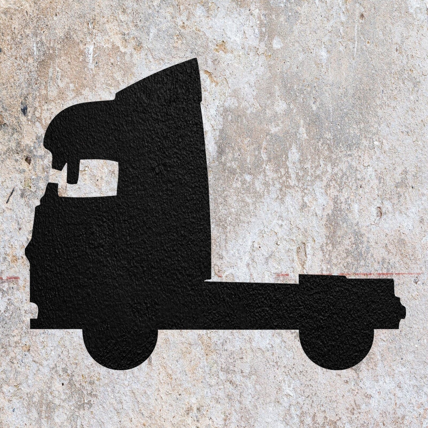 STENCIL TRUCK LORRY SHAPE  PAINTING WALL  MYLAR ART CRAFTS  AIRBRUSH