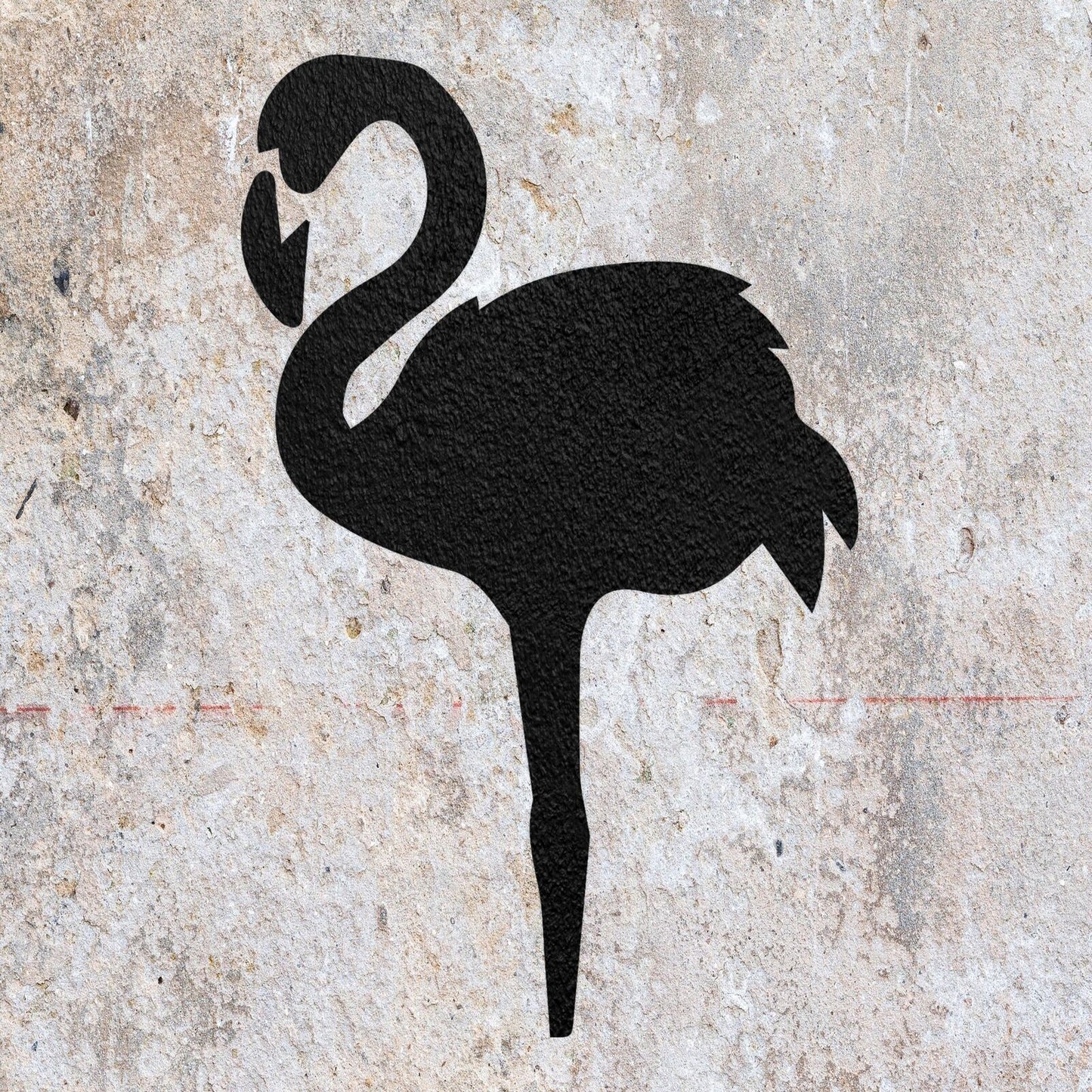 STENCIL FLAMINGO BIRD ANIMAL MYLAR  PAINTING WALL ART CRAFTS  2  AIRBRUSH