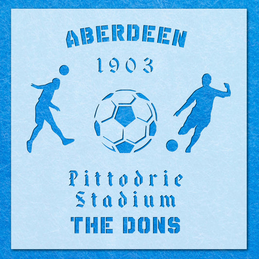 Aberdeen Stencil, Football Sports Mylar Airbrush Painting Wall Art Crafts