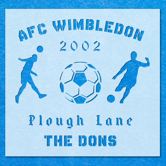 AFC Wimbledon Stencil, Football Sports Mylar Airbrush Painting Wall Art Crafts