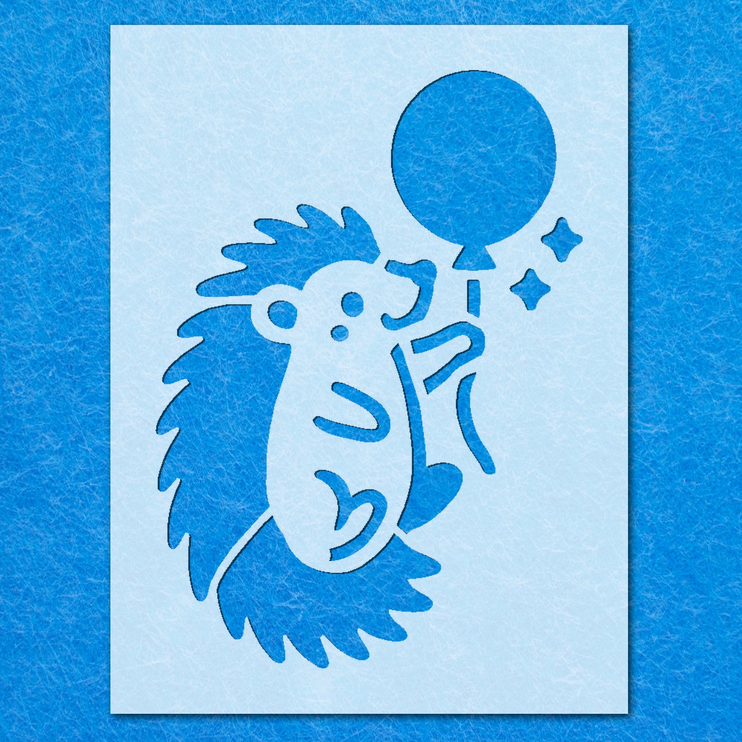 Hedgehog Balloon Stencil, Mylar Airbrush Painting Wall Art Crafts