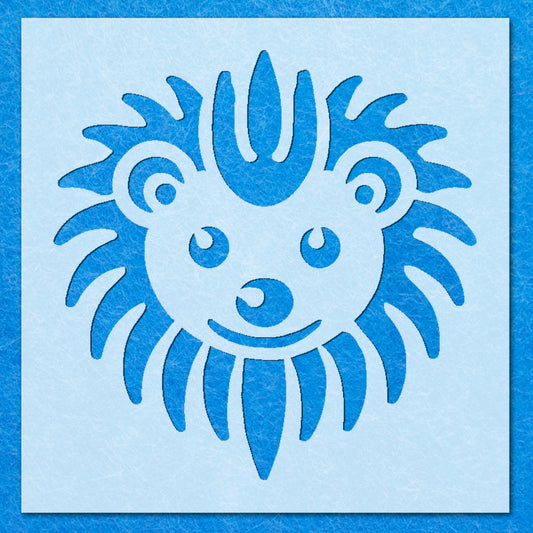 Mummy and Baby Hedgehog Stencil, Mylar Airbrush Painting Wall Art Crafts